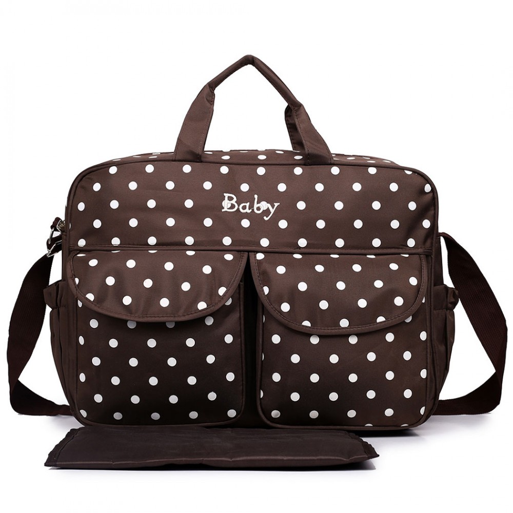 08155 Maternity Changing Bag Polka Dot Coffee