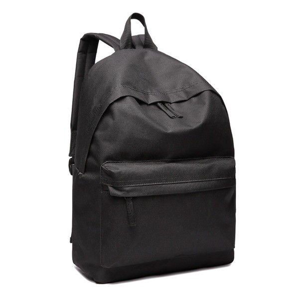 700D - Miss Lulu Classic Large Capacity Unisex Everyday Backpack - Black