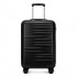 K2391L - British Traveller 20 Inch Durable Polycarbonate and ABS Hard Shell Suitcase With TSA Lock - Black