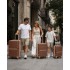 K2392L - British Traveller 3 Pcs Multi-Texture Polypropylene Hard Shell Suitcase With TSA Lock - Brown And Apricot
