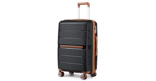 British Traveller Set de 2 Valises de Voyage Bagage Cabine à Main