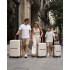 K2392L - British Traveller 3 Stück Multi-Textur Polypropylen Hartschalen-Koffer Mit TSA-Schloss - Creme