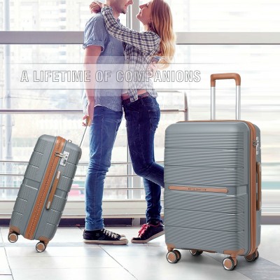 K2392L - British Traveller 3 Pcs Multi-Texture Polypropylene Hard