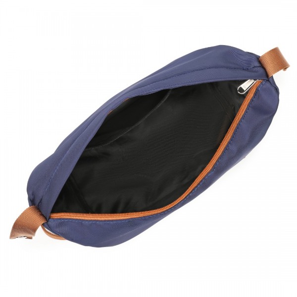 K2392L+S2366 - British Traveller 5 Stück Polypropylen Hartschale Kofferset Mit Tragetasche und Kosmetiktasche - Marineblau