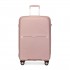 K2393L - British Traveller 3 Pcs Set Spinner Hard Shell PP Suitcase With TSA Lock - Nude