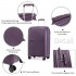 K2393L - British Traveller 28 Inch Spinner Hard Shell PP Suitcase With TSA Lock - Purple
