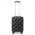 K2395L - British Traveller 20 Inch Ultralight ABS And Polycarbonate Bumpy Diamond Suitcase With TSA Lock - Black