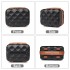 K2395L+S2366 - British Traveller 20 Inch Ultralight ABS And Polycarbonate Cabin Size Suitcase Included Vanity Case And Travel Tote And Cosmetic Pouch - Black And Brown
