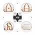 K2395L+S2366 - British Traveller 20 Inch Ultralight ABS And Polycarbonate Cabin Size Suitcase 3 Piece Travel Set with Travel Tote and Cosmetic Pouch - Cream