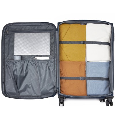 KSB2597 - British Traveller Sleek Tough 28 Inch Travel Soft-Shell