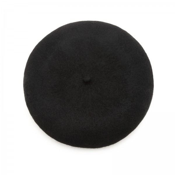 CAP-4 - Damen Vintage French Beret Style Hut - Schwarz