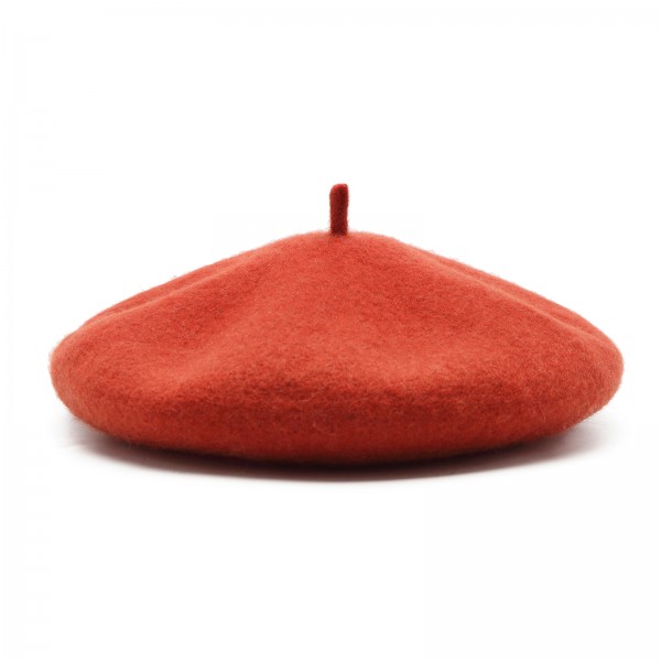 CAP-4 - Damen Vintage French Beret Style Hut - Rot