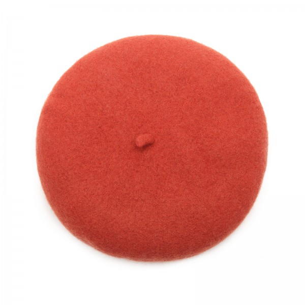 CAP-4 - Damen Vintage French Beret Style Hut - Rot