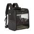 PTD2640 - Dogat Foldable And Durable Pet Backpack Carrier Travel Bag for Cats and Small Dogs - Black