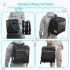 PTD2640 - Dogat Foldable And Durable Pet Backpack Carrier Travel Bag for Cats and Small Dogs - Black