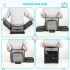 PTD2640 - Dogat Foldable And Durable Pet Backpack Carrier Travel Bag for Cats and Small Dogs - Grey
