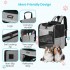 PTD2640 - Dogat Foldable And Durable Pet Backpack Carrier Travel Bag for Cats and Small Dogs - Grey