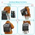 PTD2640 - Dogat Foldable And Durable Pet Backpack Carrier Travel Bag for Cats and Small Dogs - Grey