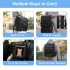 PTD2641 - Dogat Expandable And Foldable Pet Backpack Carrier with Ventilated Mesh Windows Comfortable & Secure Design - Black