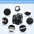 PTD2641 - Dogat Expandable And Foldable Pet Backpack Carrier with Ventilated Mesh Windows Comfortable & Secure Design - Black