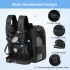 PTD2641 - Dogat Expandable And Foldable Pet Backpack Carrier with Ventilated Mesh Windows Comfortable & Secure Design - Black