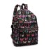 E1401B - panna Lulu Large Backpack Butterfly Black