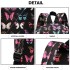 E1401B - Miss Lulu Large Backpack Butterfly Black