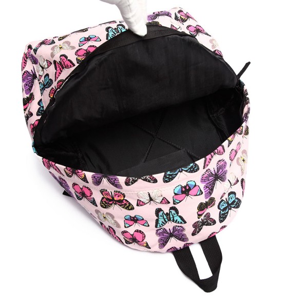 E1401B- panna Lulu Large Backpack Butterfly Pink