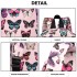 E1401B- panna Lulu Large Backpack Butterfly Pink