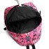 E1401B - Miss Lulu Large Backpack Butterfly Plum
