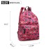 E1401B - Miss Lulu Large Backpack Butterfly Plum