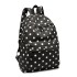 E1401D2 - Miss Lulu Large Backpack Polka Dot Black