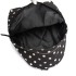 E1401D2 - Miss Lulu Large Backpack Polka Dot Black