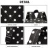 E1401D2 - Miss Lulu Large Backpack Polka Dot Black