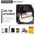 E1401D2 - Miss Lulu Large Backpack Polka Dot Black