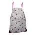 E1406-UN MISS LULU UNISEX DRAWSTRING RUCKSACK EINHORNDRUCK GRAU