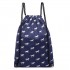 E1406H - UNISEX Drawstring Backpack HORSE NAVY