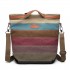 E1679 - Kono Regenbogen Canvas Handtasche Nappa Patch