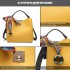 E1813 - Miss Lulu Seidenschal Dekor Tote Handtasche - Gelb und Grün