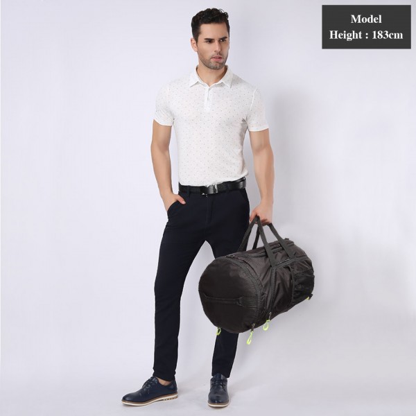 E1921-KONO SPORTTASCHE REISETASCHE MIT SCHUHFACH WATERPROOF RUCKSACK-FUNKTION FÜR DAMEN UND HERREN SCHWARZ E1921-KONO SPORTTASCHE REISETASCHE MIT SCHUHFACH WATERPROOF RUCKSACK-FUNKTION FÜR DAMEN UND HERREN SCHWARZ