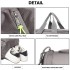 E1921-KONO SPORTTASCHE REISETASCHE MIT SCHUHFACH WATERPROOF RUCKSACK-FUNKTION FÜR DAMEN UND HERREN GRAU E1921-KONO SPORTTASCHE REISETASCHE MIT SCHUHFACH WATERPROOF RUCKSACK-FUNKTION FÜR DAMEN UND HERREN GRAU