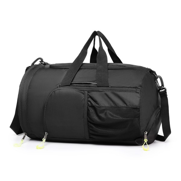 E1921-KONO SPORTTASCHE REISETASCHE MIT SCHUHFACH WATERPROOF RUCKSACK-FUNKTION FÜR DAMEN UND HERREN SCHWARZ E1921-KONO SPORTTASCHE REISETASCHE MIT SCHUHFACH WATERPROOF RUCKSACK-FUNKTION FÜR DAMEN UND HERREN SCHWARZ