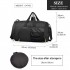 E1921-KONO SPORTTASCHE REISETASCHE MIT SCHUHFACH WATERPROOF RUCKSACK-FUNKTION FÜR DAMEN UND HERREN SCHWARZ E1921-KONO SPORTTASCHE REISETASCHE MIT SCHUHFACH WATERPROOF RUCKSACK-FUNKTION FÜR DAMEN UND HERREN SCHWARZ