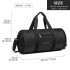 E1956 - Kono Polyester Barrel Duffle Gym/Sports Bag - Black