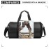 E1956 - Kono Polyester Barrel Duffle Gym/Sports Bag - Black