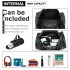 E1956 - Kono Polyester Barrel Duffle Gym/Sports Bag - Black