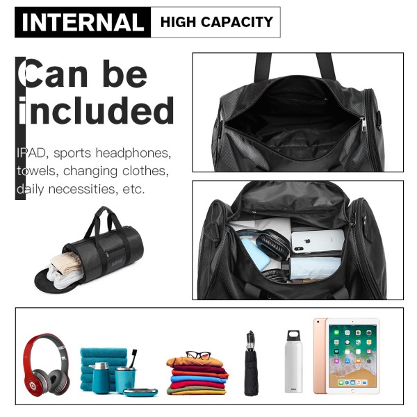 E1956 - Kono Polyester Barrel Duffle Gym/Sports Bag - Grey E1956 - Kono Polyester Barrel Duffle Gym/Sports Bag - Grey