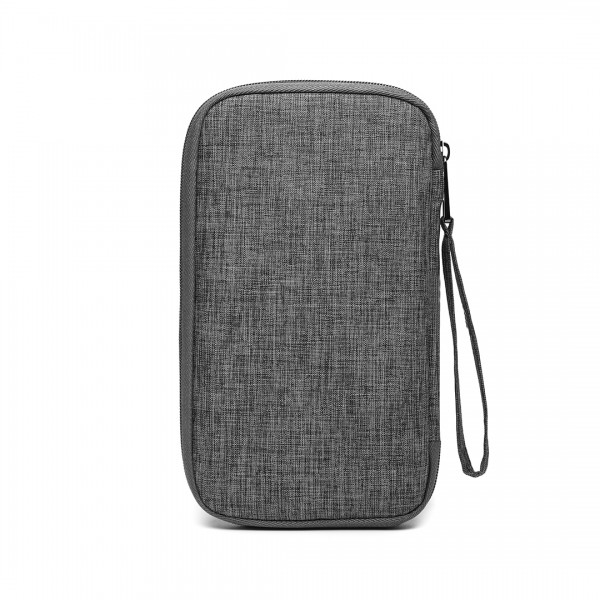 E1968 - Kono RFID-Blocking Travel Wallet - Grey