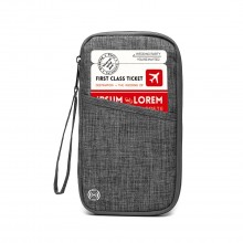 E1968 - Kono RFID-Blocking Travel Wallet - Grey