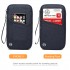 E1968 - Kono RFID-Blocking Travel Wallet - Navy